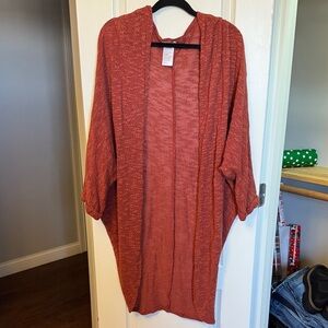 Free People Terracotta Knit Cardigan